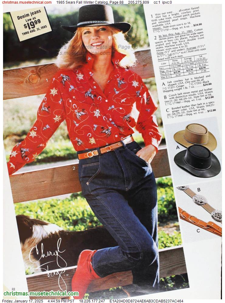 1985 Sears Fall Winter Catalog, Page 88