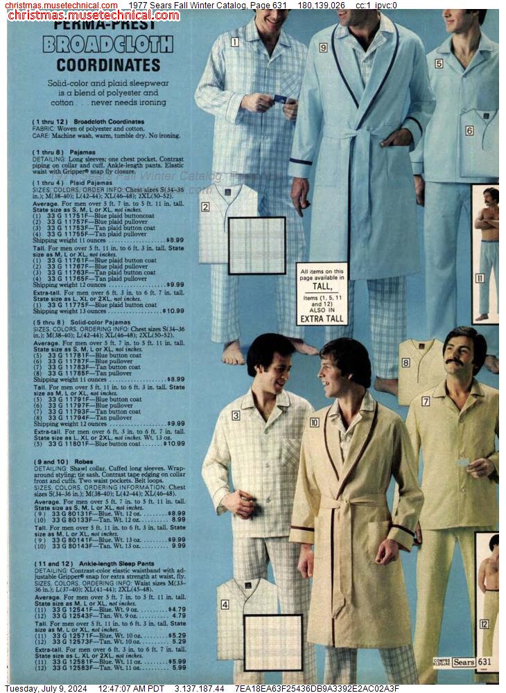 1977 Sears Fall Winter Catalog, Page 631
