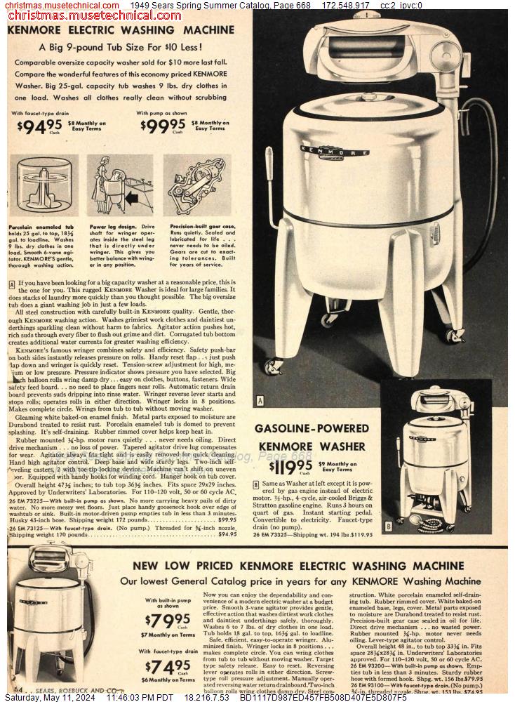 1949 Sears Spring Summer Catalog, Page 668