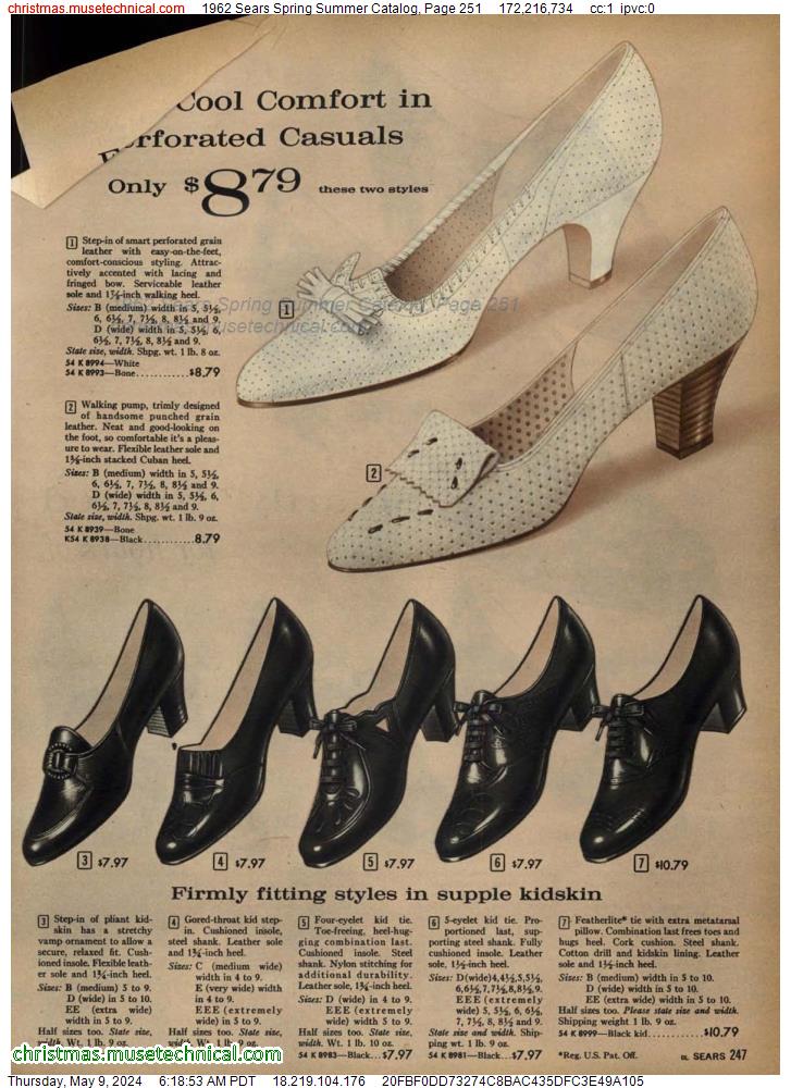 1962 Sears Spring Summer Catalog, Page 251
