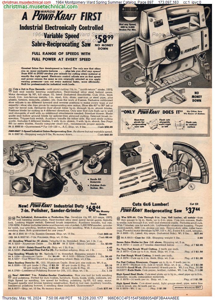 1964 Montgomery Ward Spring Summer Catalog, Page 897