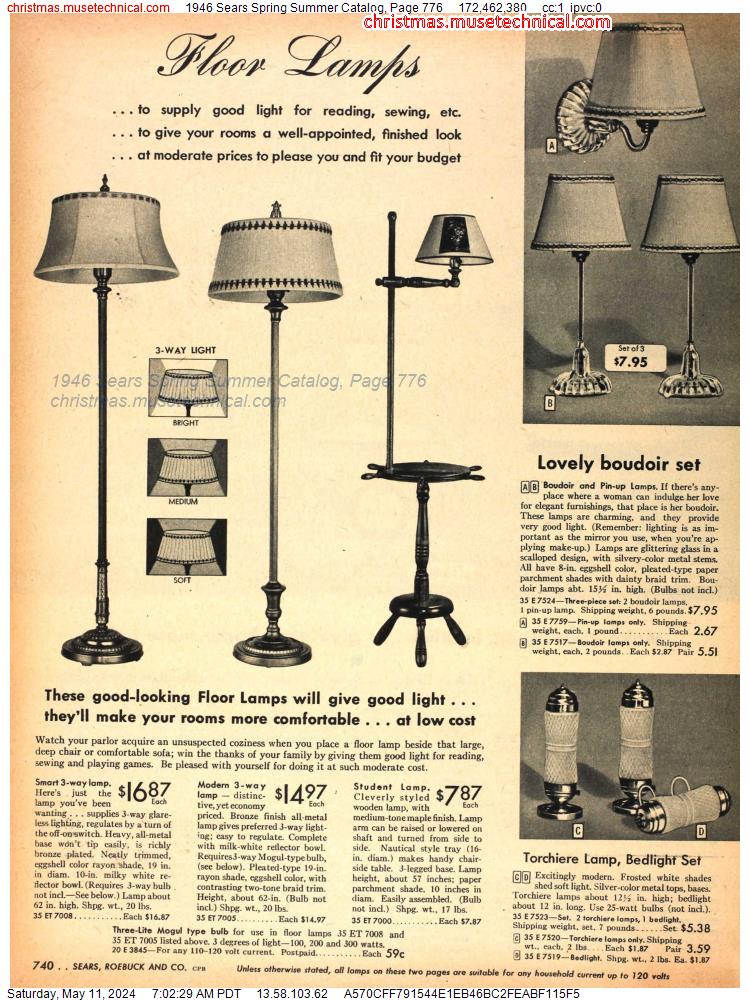 1946 Sears Spring Summer Catalog, Page 776