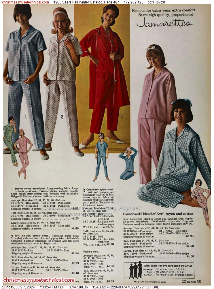 1965 Sears Fall Winter Catalog, Page 487
