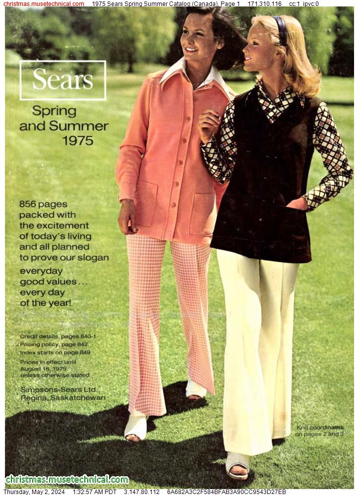 1975 Sears Spring Summer Catalog (Canada), Page 1