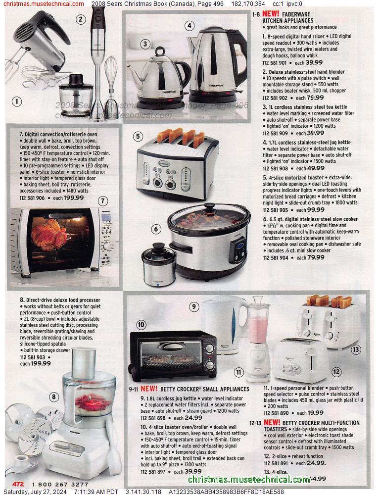 2008 Sears Christmas Book (Canada), Page 496
