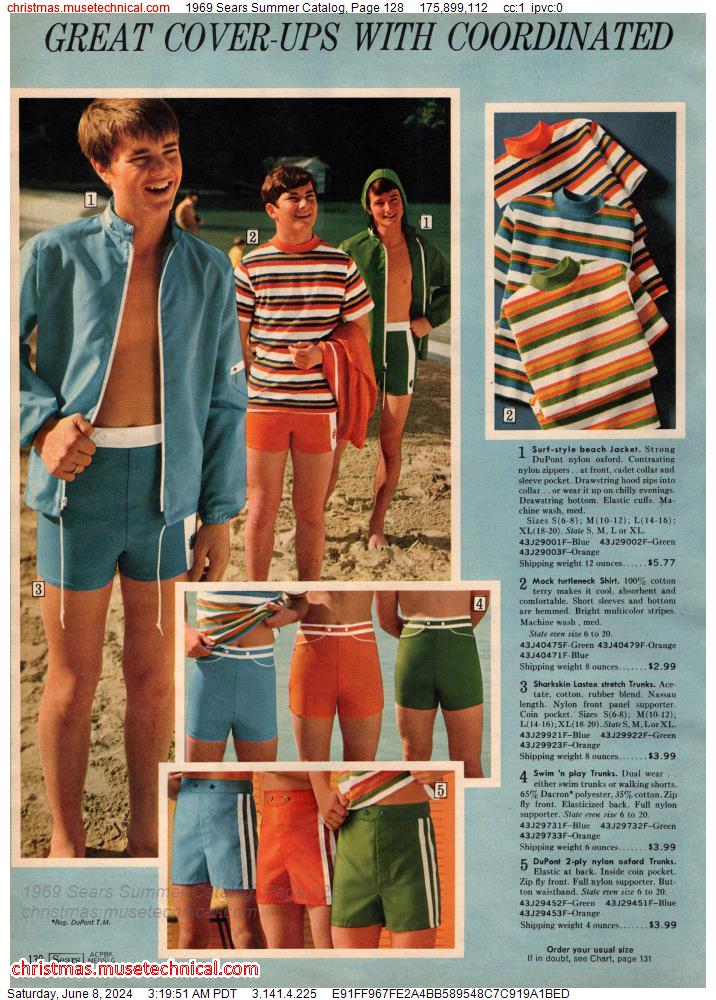 1969 Sears Summer Catalog, Page 128