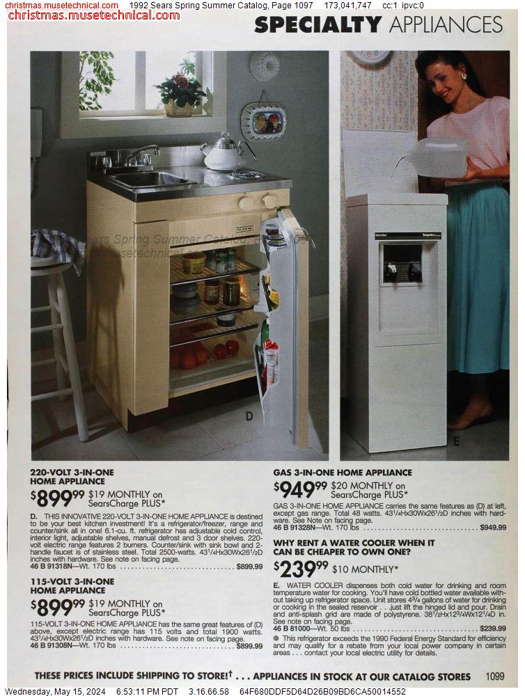 1992 Sears Spring Summer Catalog, Page 1097
