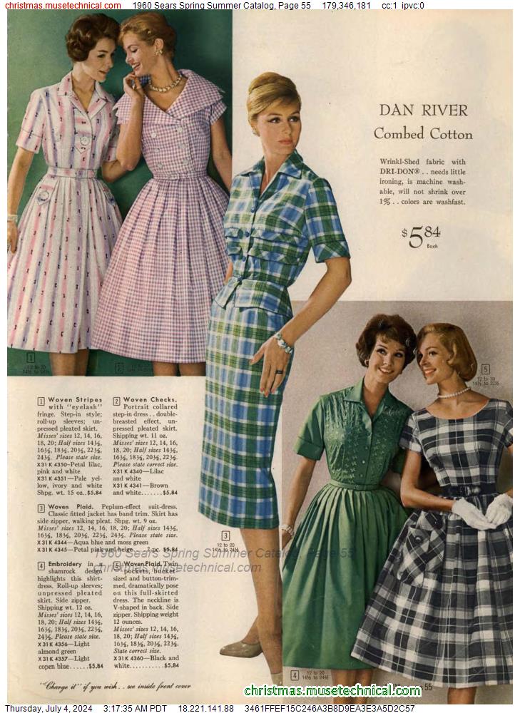 1960 Sears Spring Summer Catalog, Page 55
