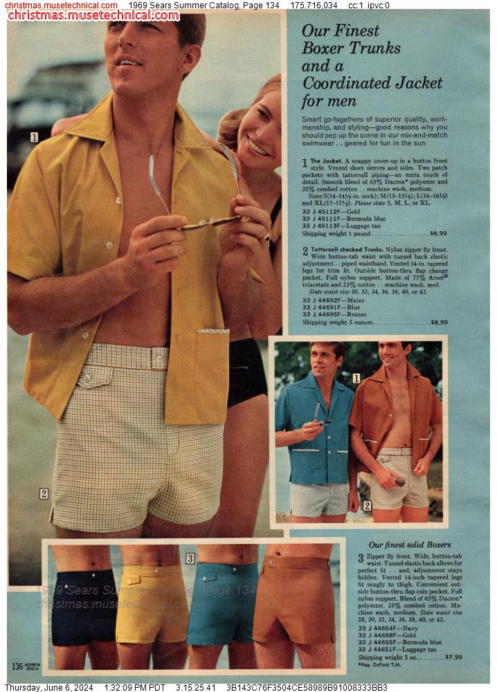 1969 Sears Summer Catalog, Page 134