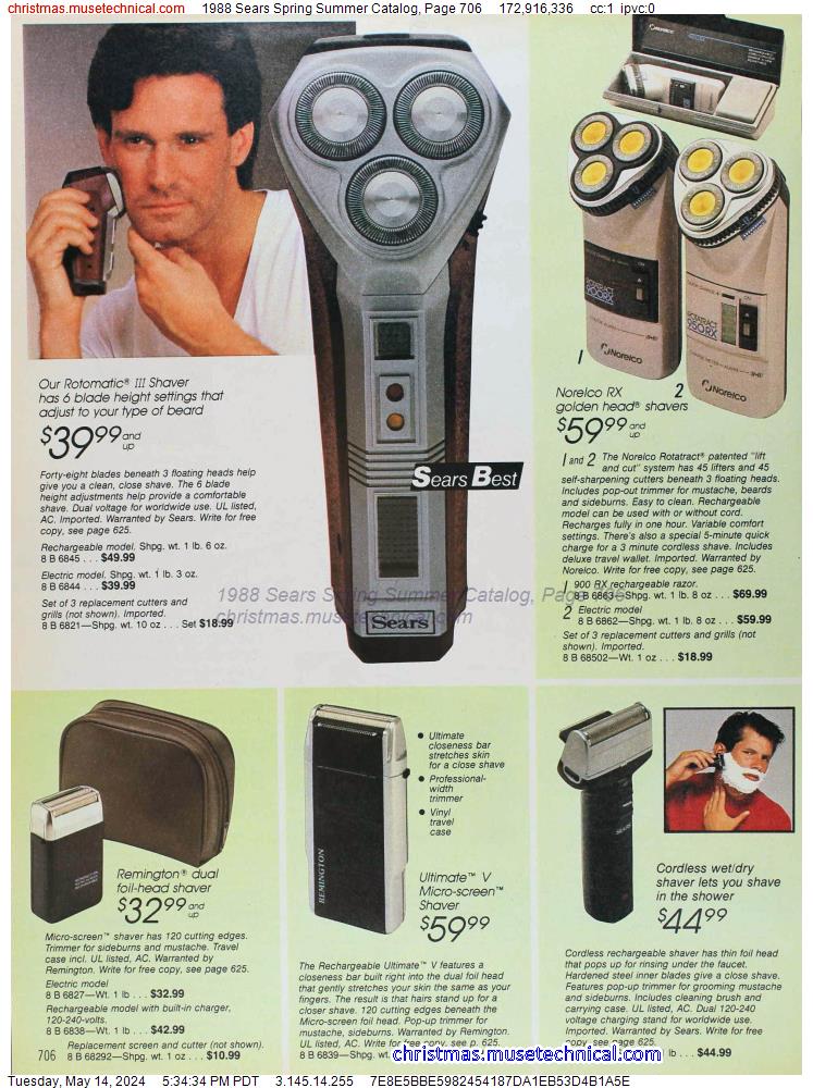 1988 Sears Spring Summer Catalog, Page 706