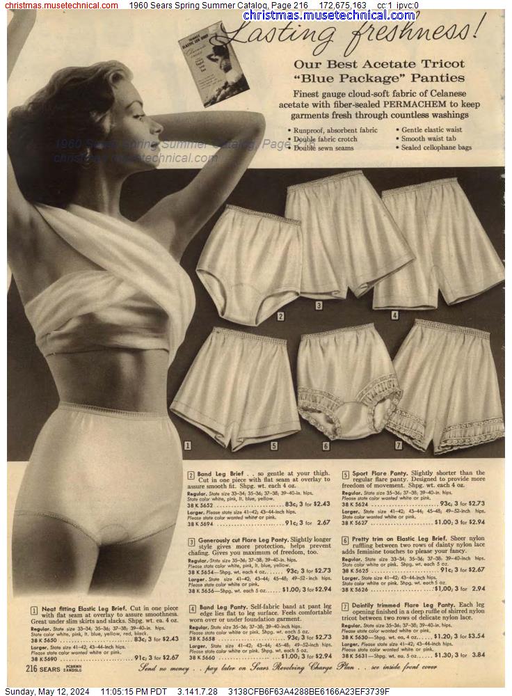 1960 Sears Spring Summer Catalog, Page 216