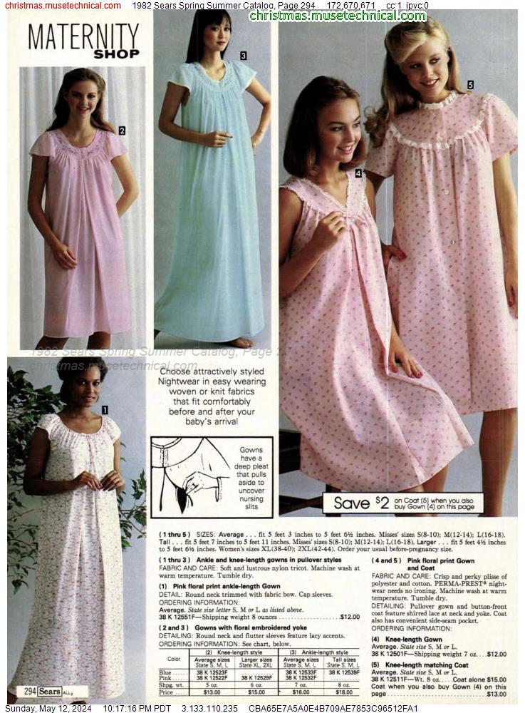 1982 Sears Spring Summer Catalog, Page 294