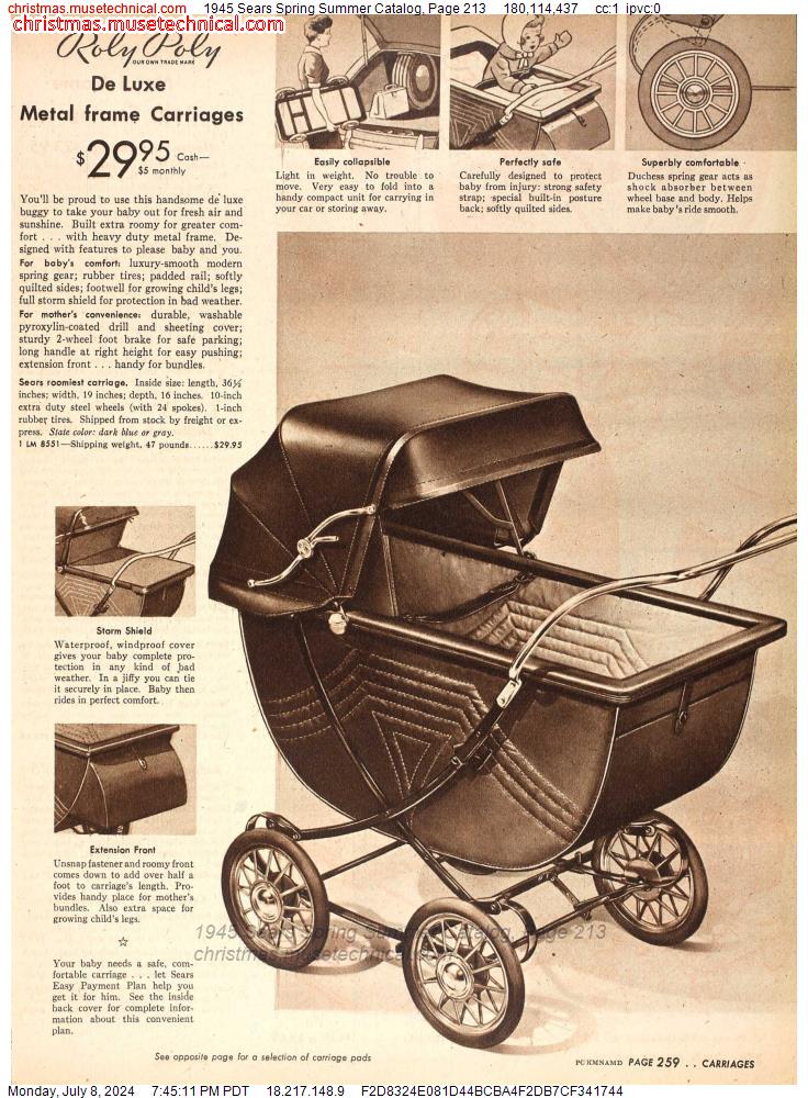 1945 Sears Spring Summer Catalog, Page 213