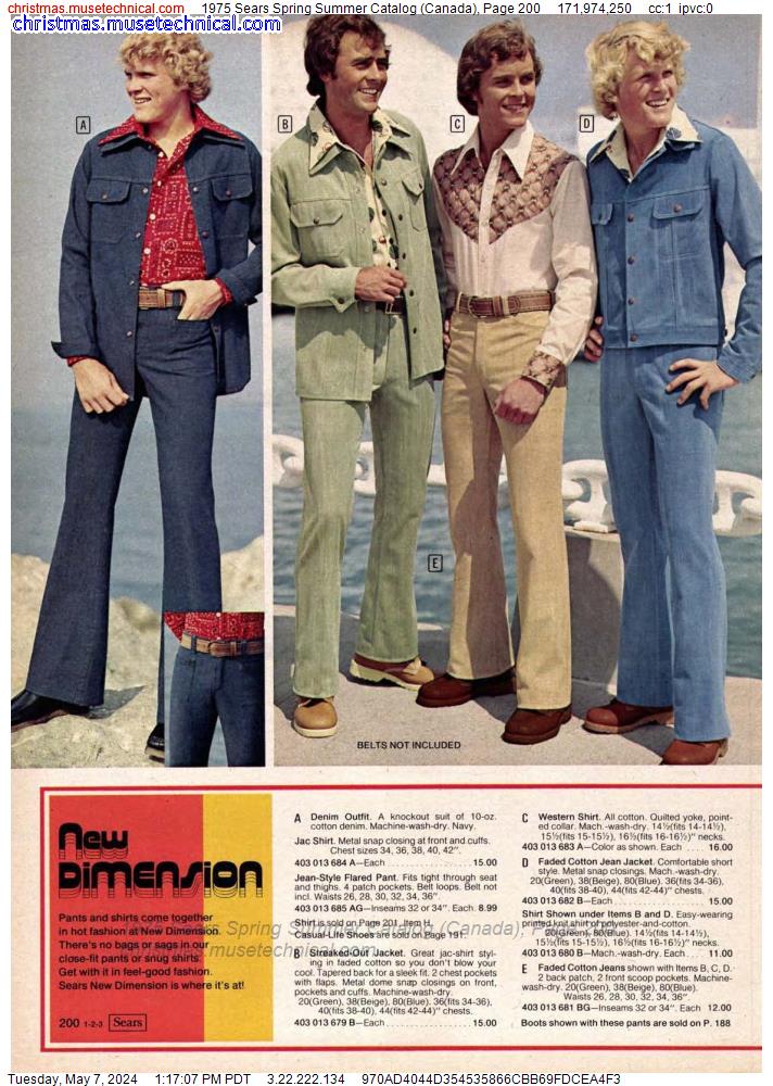1975 Sears Spring Summer Catalog (Canada), Page 200