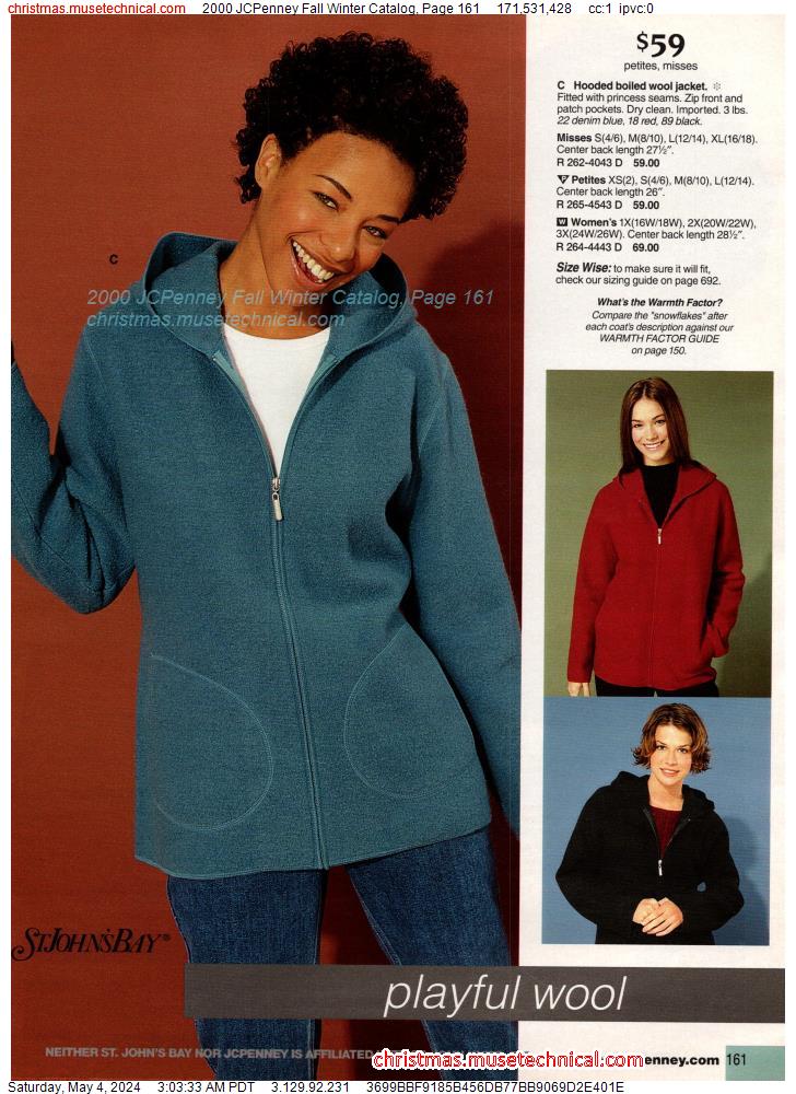 2000 JCPenney Fall Winter Catalog, Page 161