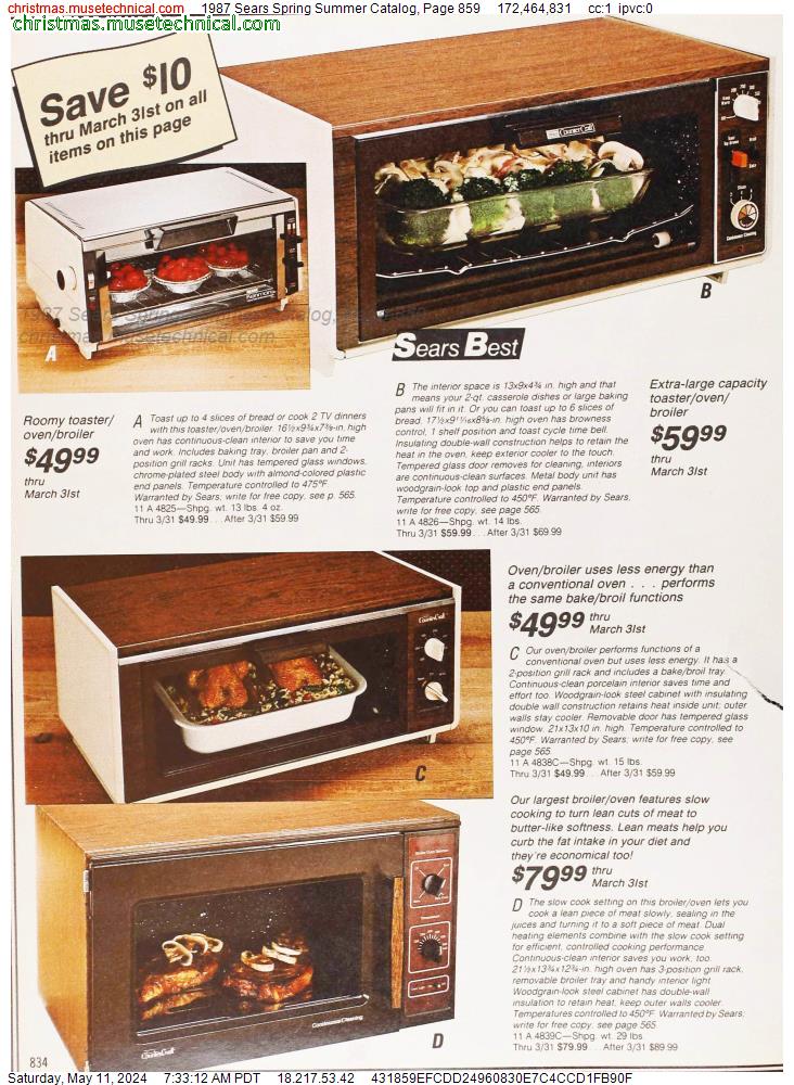 1987 Sears Spring Summer Catalog, Page 859