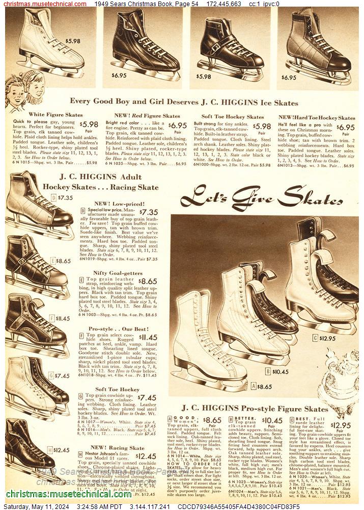 1949 Sears Christmas Book, Page 54