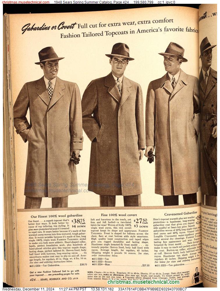 1948 Sears Spring Summer Catalog, Page 424