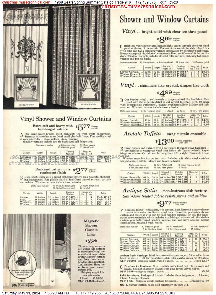 1968 Sears Spring Summer Catalog, Page 946
