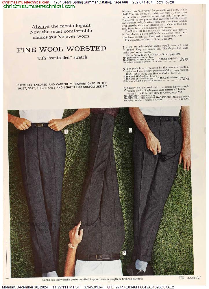 1964 Sears Spring Summer Catalog, Page 688