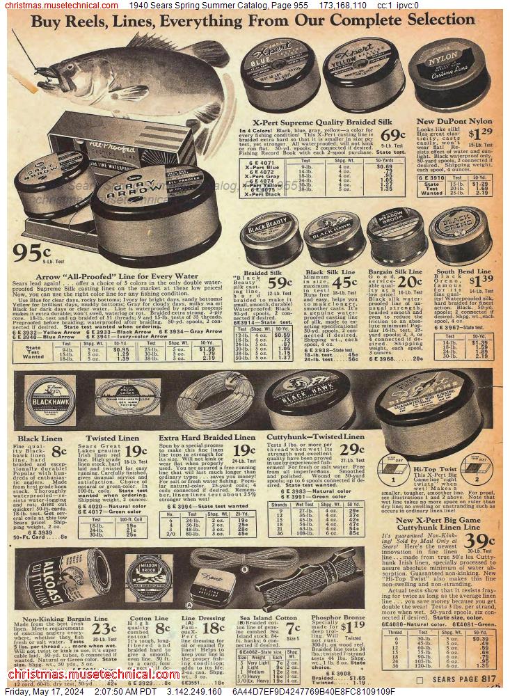 1940 Sears Spring Summer Catalog, Page 955