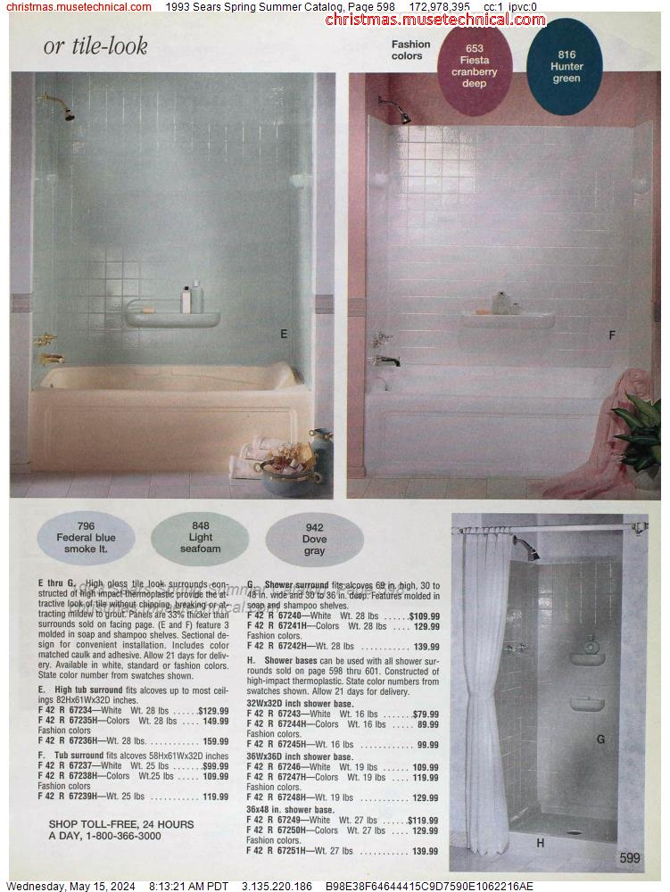1993 Sears Spring Summer Catalog, Page 598
