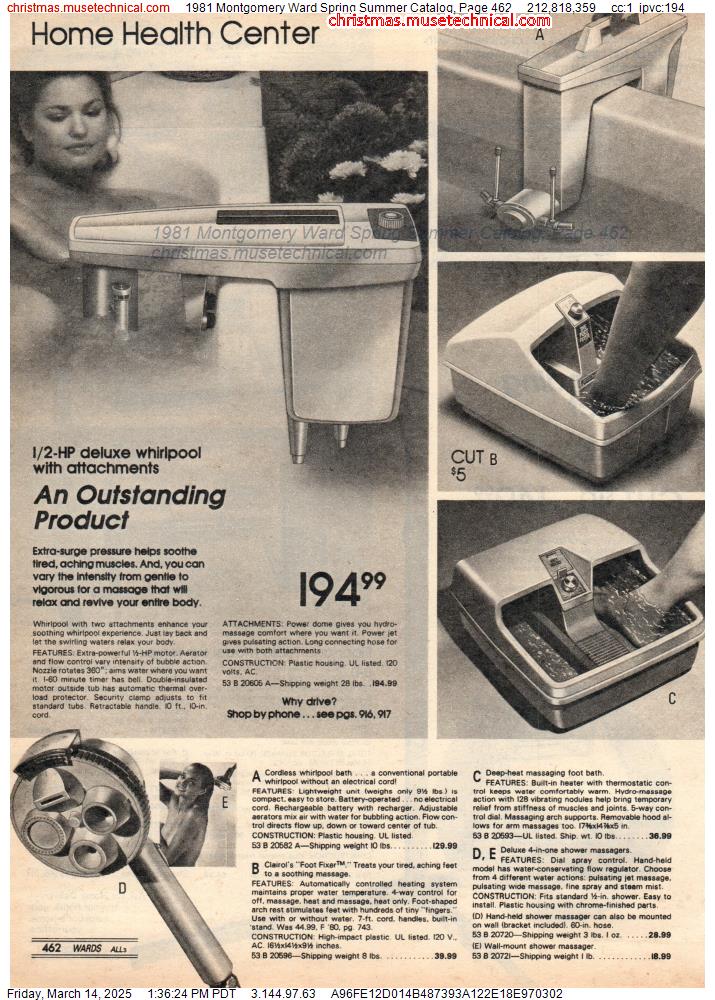 1981 Montgomery Ward Spring Summer Catalog, Page 462