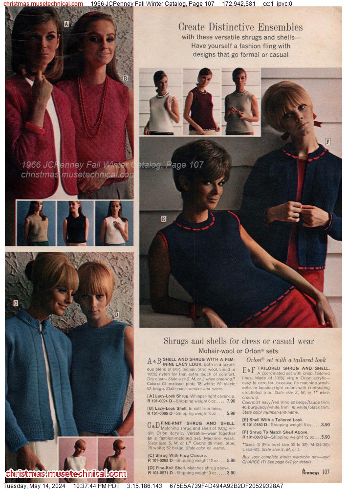 1966 JCPenney Fall Winter Catalog, Page 107
