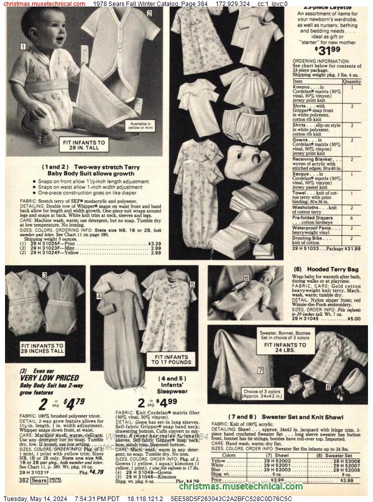 1978 Sears Fall Winter Catalog, Page 384