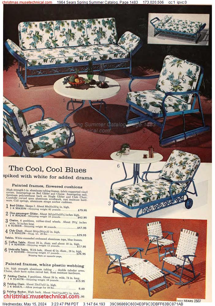 1964 Sears Spring Summer Catalog, Page 1483