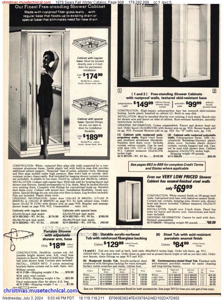 1978 Sears Fall Winter Catalog, Page 908