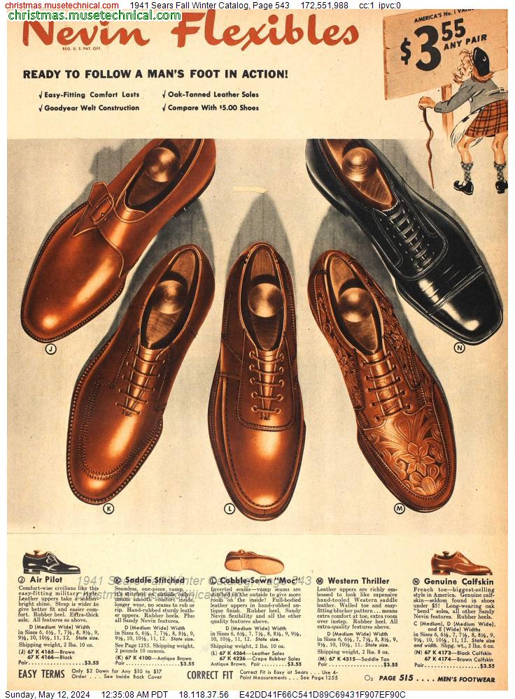1941 Sears Fall Winter Catalog, Page 543