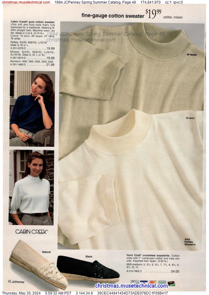 1994 JCPenney Spring Summer Catalog, Page 48