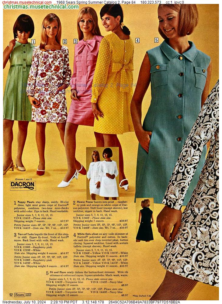 1968 Sears Spring Summer Catalog 2, Page 84 - Catalogs & Wishbooks
