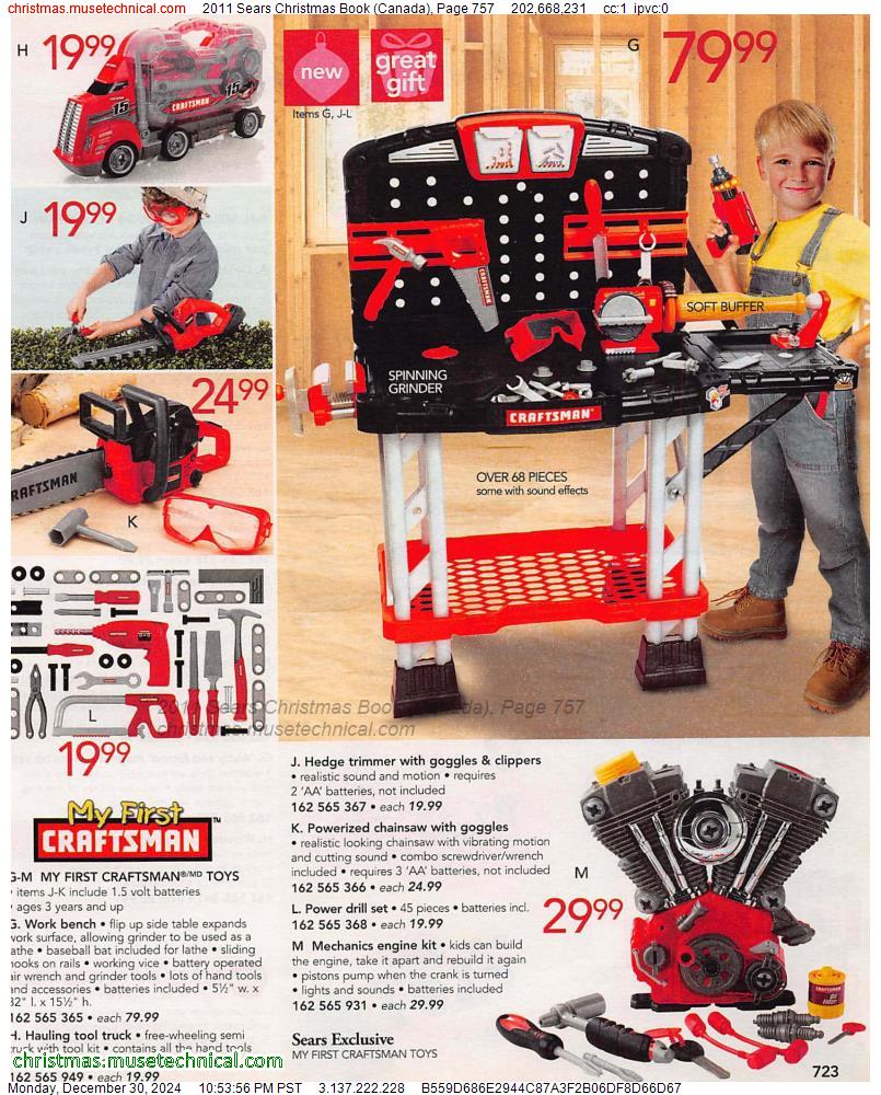 2011 Sears Christmas Book (Canada), Page 757