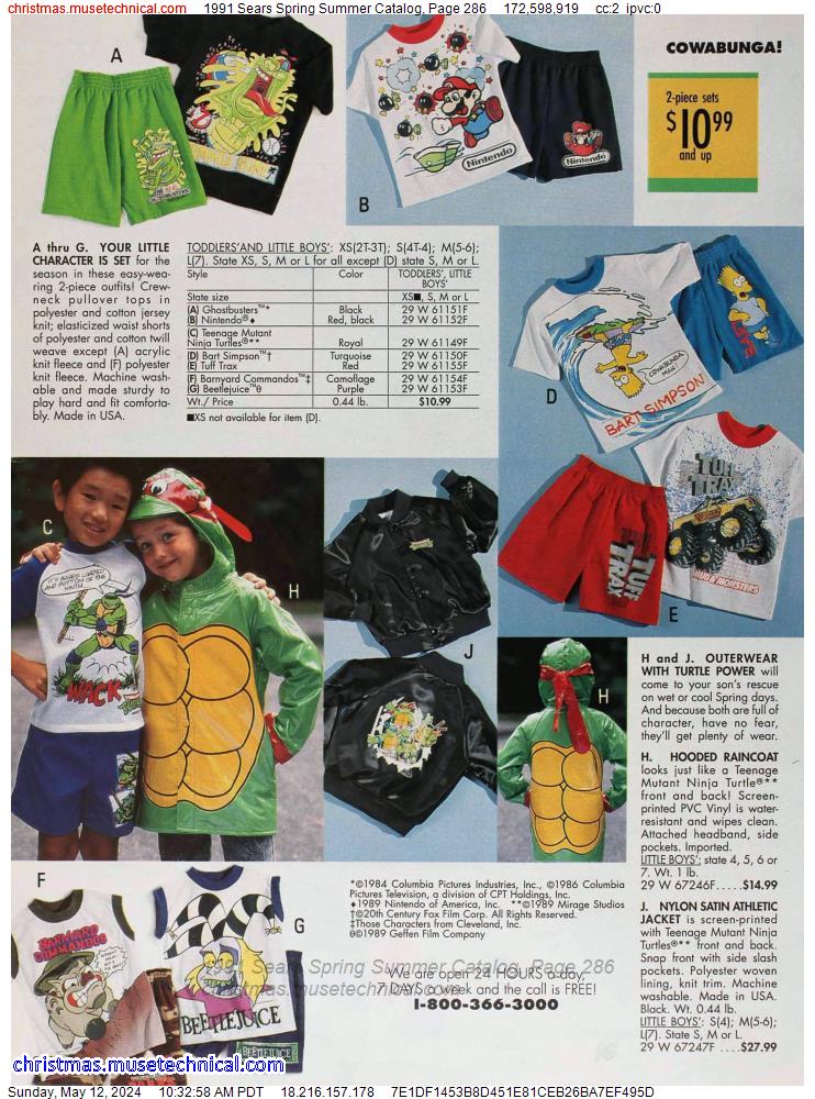 1991 Sears Spring Summer Catalog, Page 286