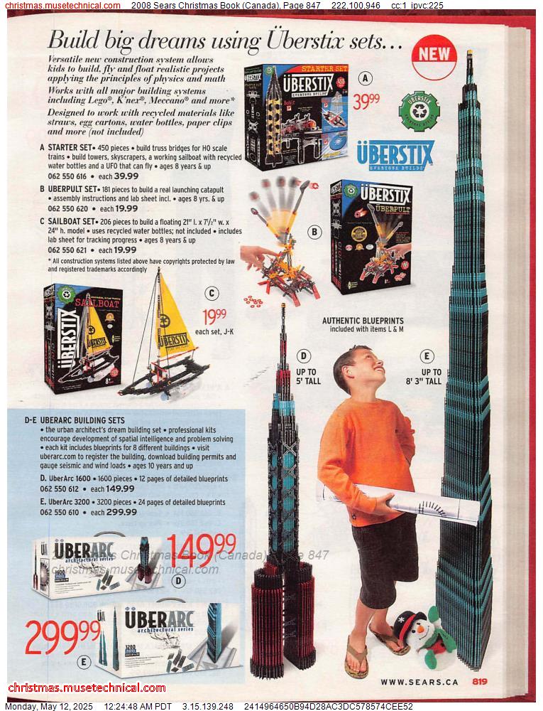 2008 Sears Christmas Book (Canada), Page 847