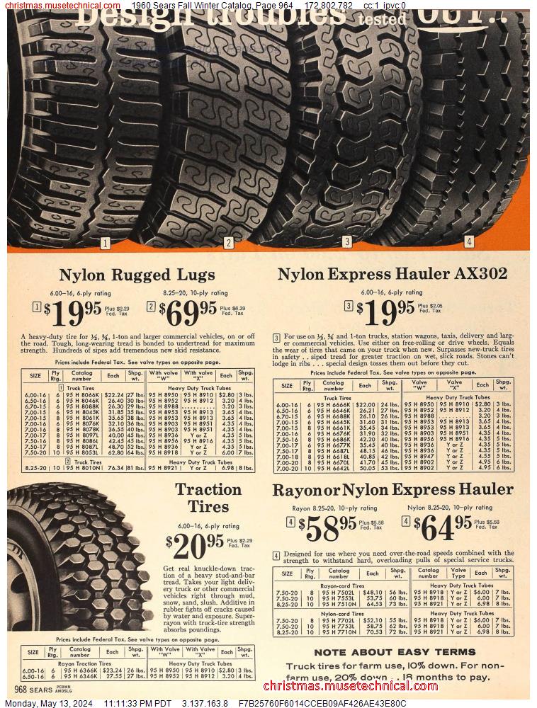 1960 Sears Fall Winter Catalog, Page 964