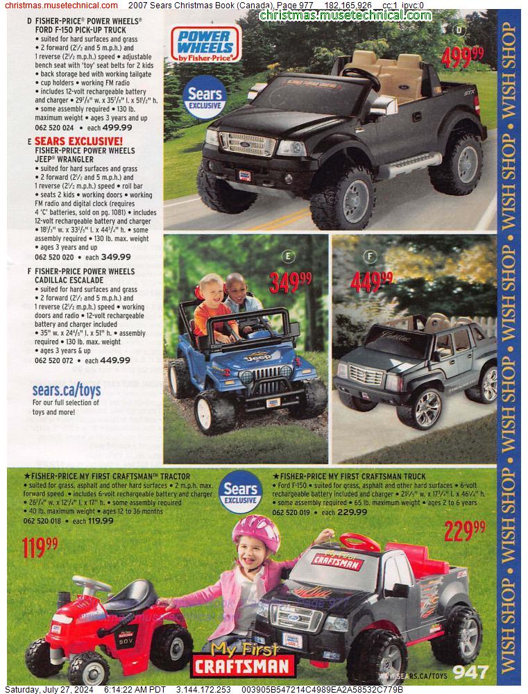 2007 Sears Christmas Book (Canada), Page 977