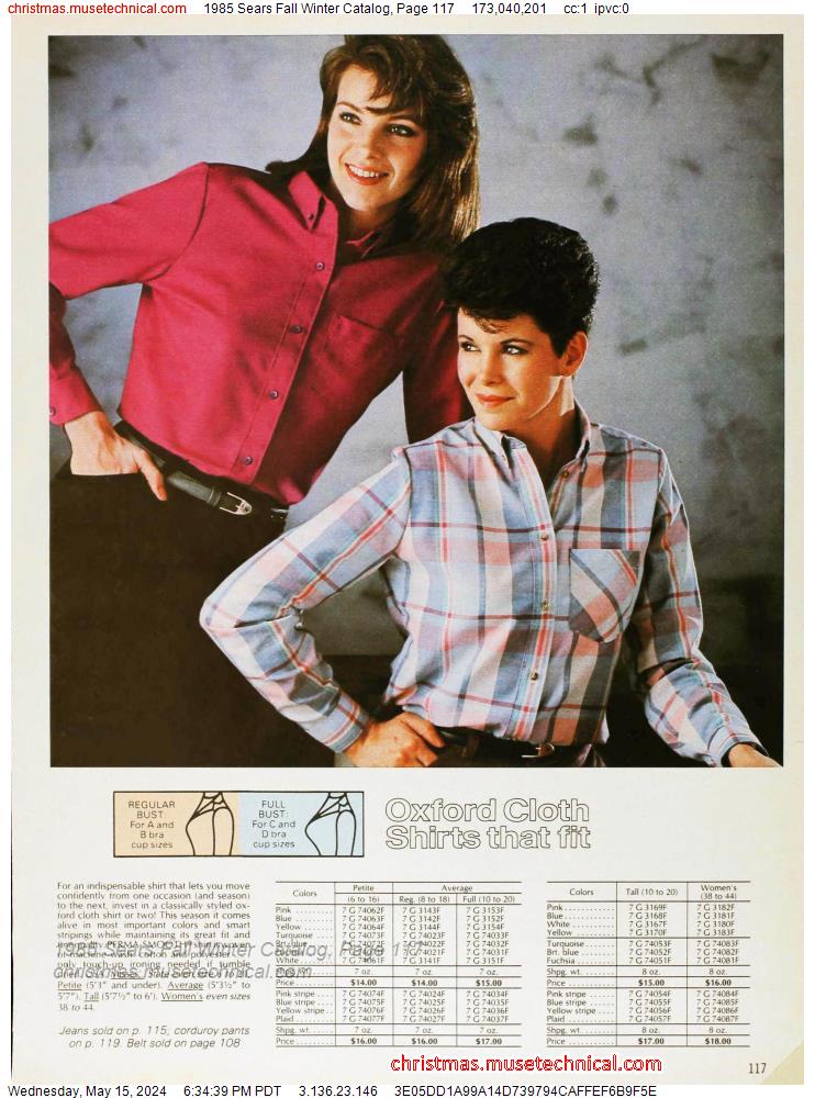 1985 Sears Fall Winter Catalog, Page 117