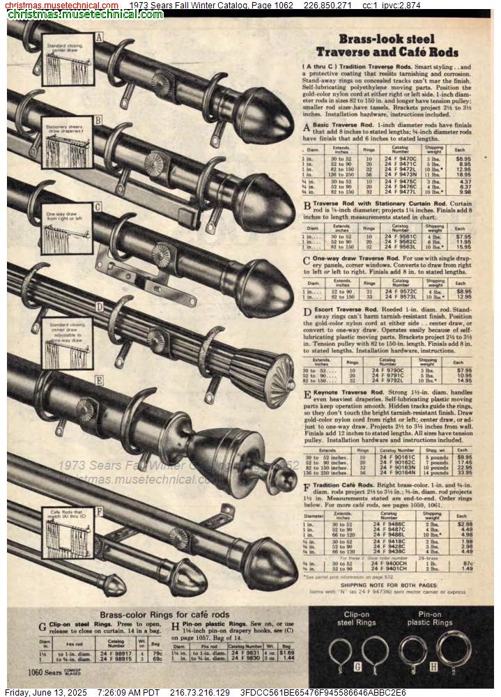 1973 Sears Fall Winter Catalog, Page 1062