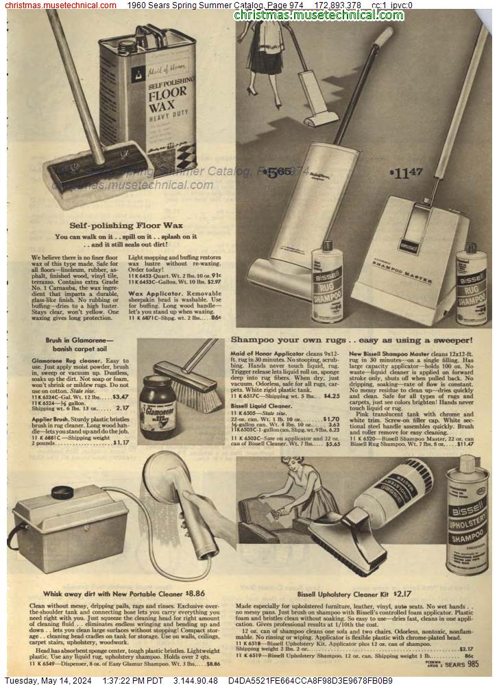 1960 Sears Spring Summer Catalog, Page 974
