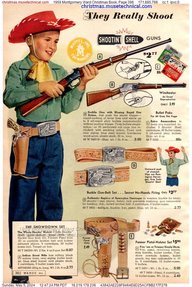 1959 Montgomery Ward Christmas Book, Page 386