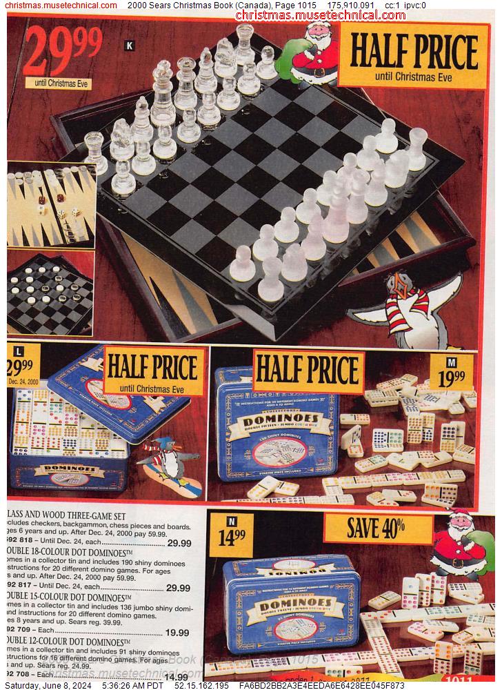 2000 Sears Christmas Book (Canada), Page 1015