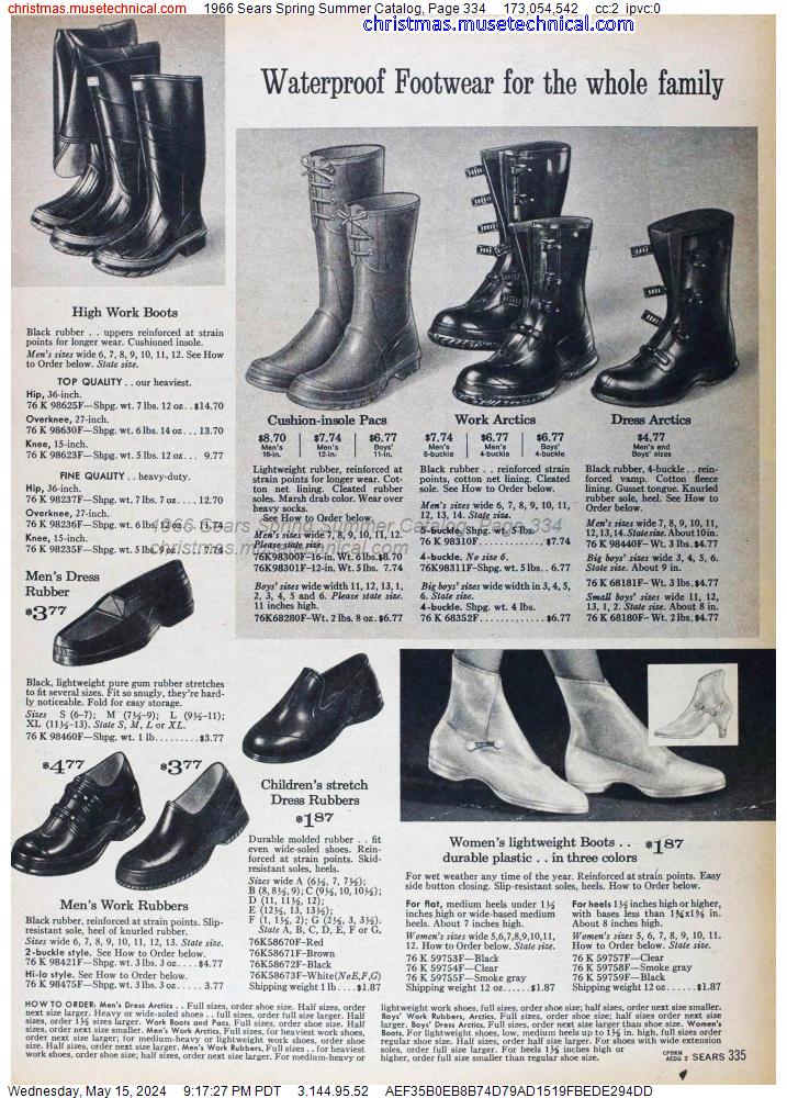 1966 Sears Spring Summer Catalog, Page 334