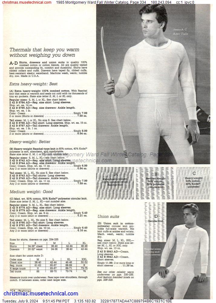 1985 Montgomery Ward Fall Winter Catalog, Page 334