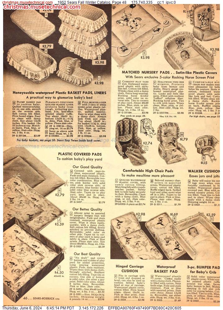 1952 Sears Fall Winter Catalog, Page 48