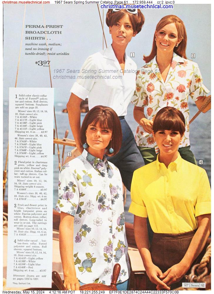 1967 Sears Spring Summer Catalog, Page 61
