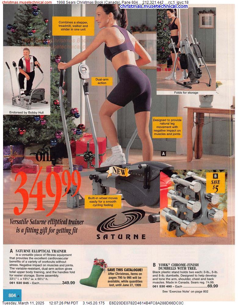 1998 Sears Christmas Book (Canada), Page 804