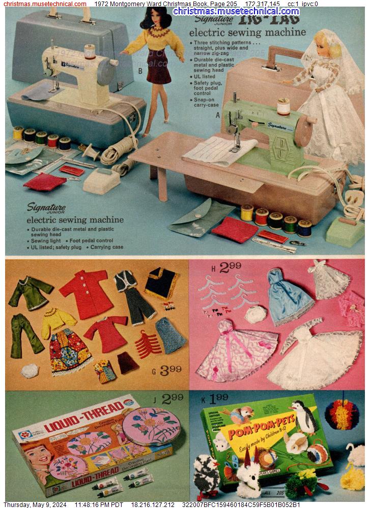 1972 Montgomery Ward Christmas Book, Page 205